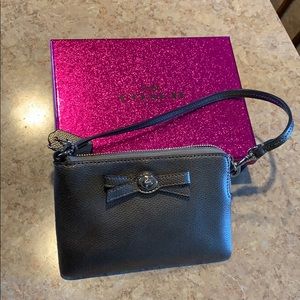 Gray coach wristlet